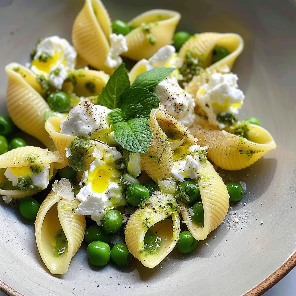 Conchiglioni farcis ricotta et citron