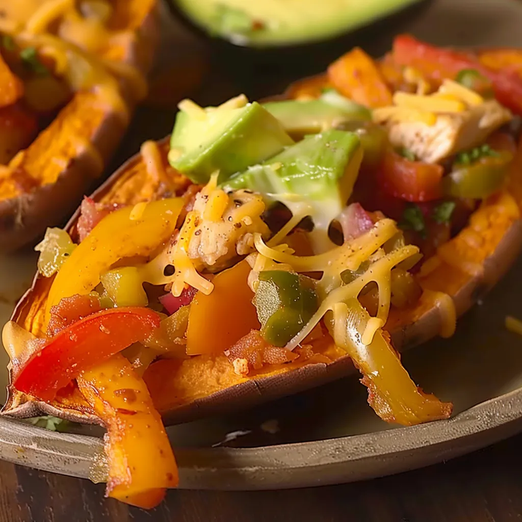 Patates douces fajitas micro-ondes gourmandes