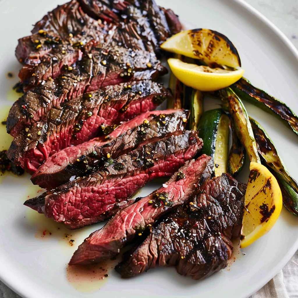 Délicieuse macreuse de bœuf grillée au sumac sur assiette