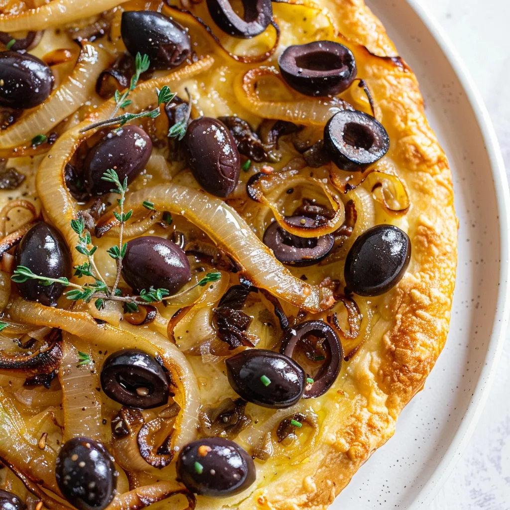 Pissaladière aux anchois et olives