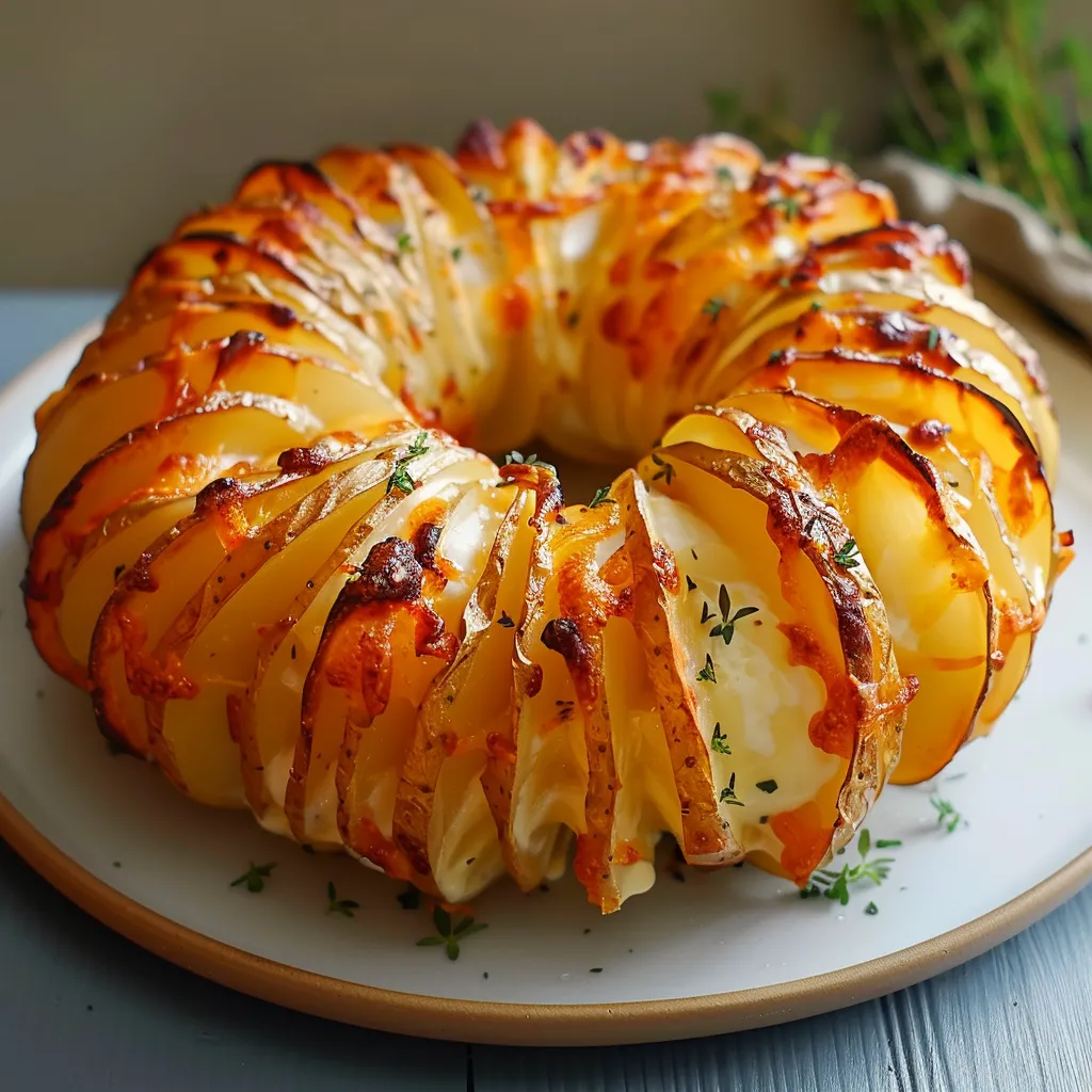 Couronne de pommes de terre et fromage