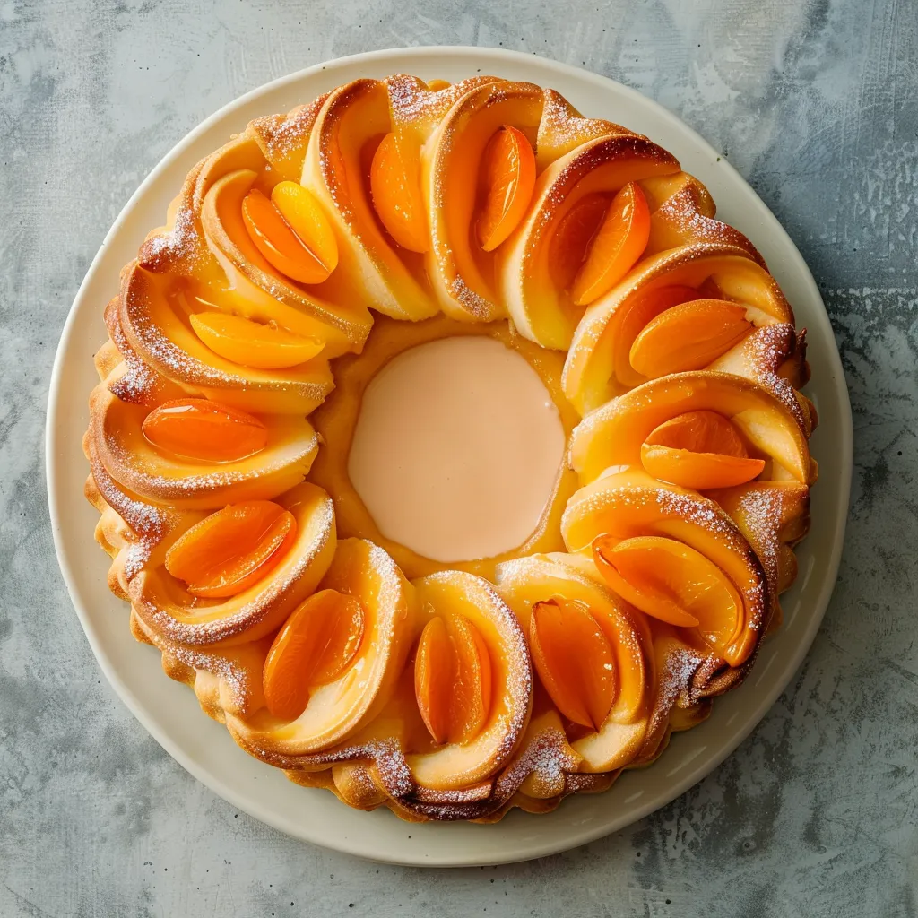 Tarte Oranaise aux Abricots et Crème Vanille