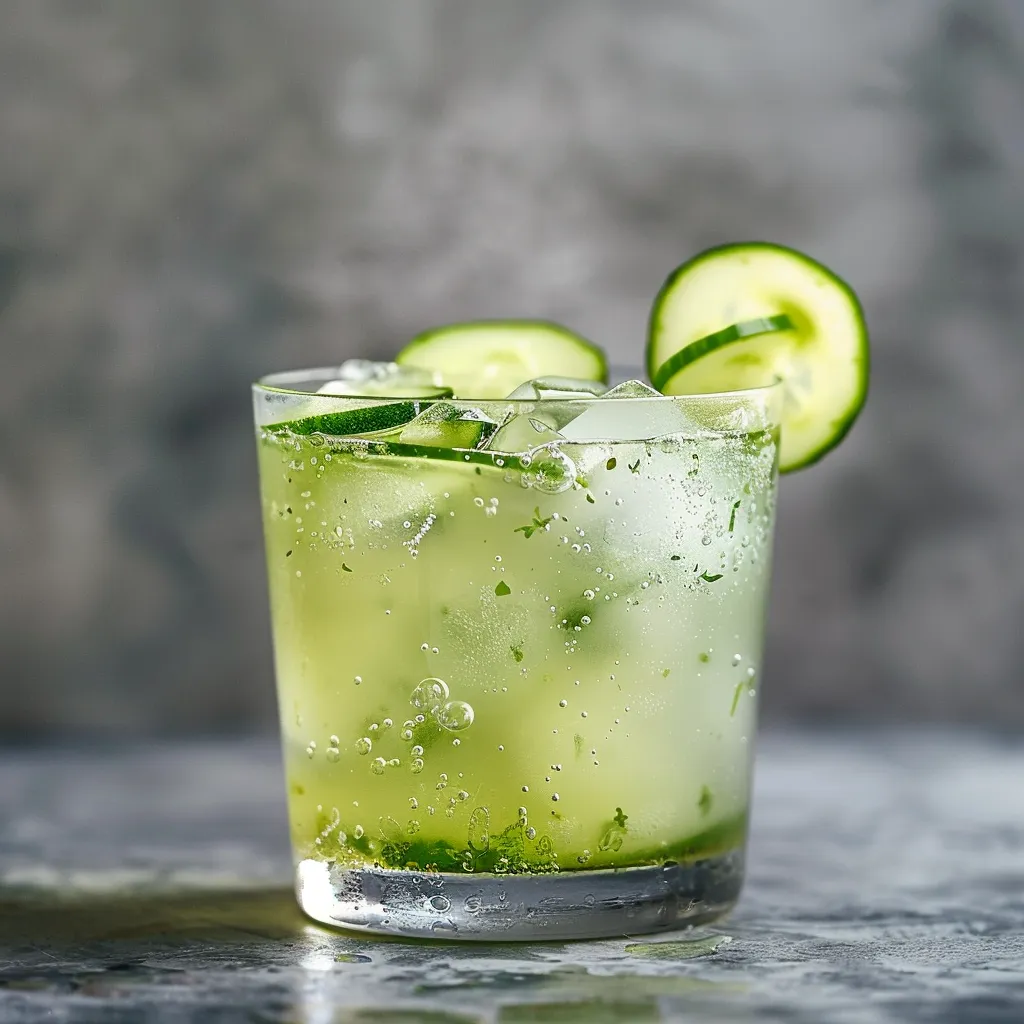 Tonic et concombre frais