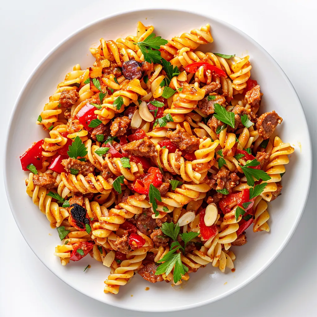 Pâtes chorizo faciles