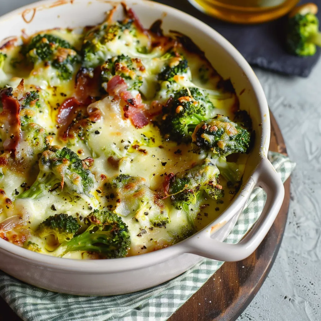 Brocolis façon tartiflette