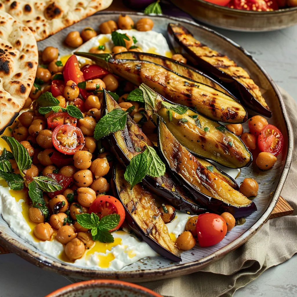 Aubergines épices savoureuses
