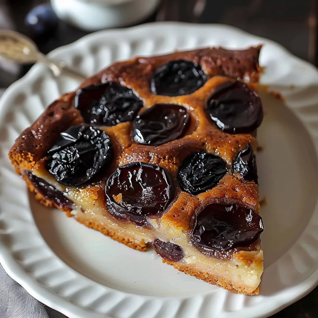 Dessert traditionnel breton aux pruneaux