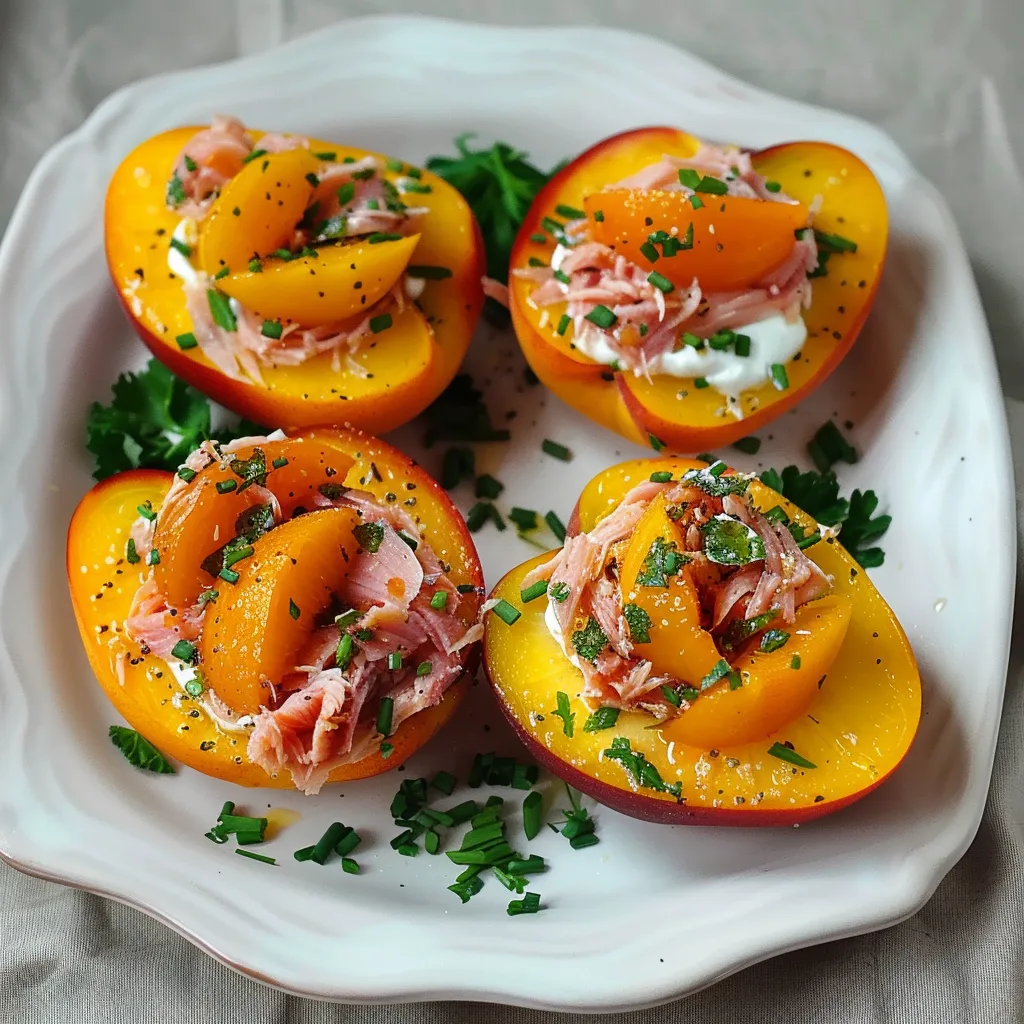 Pêches au thon fraîches et gourmandes