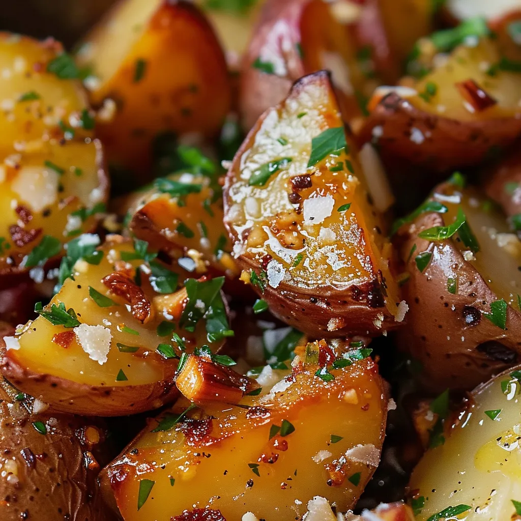 Délicieuses pommes de terre croustillantes au beurre noisette et herbes fraîches