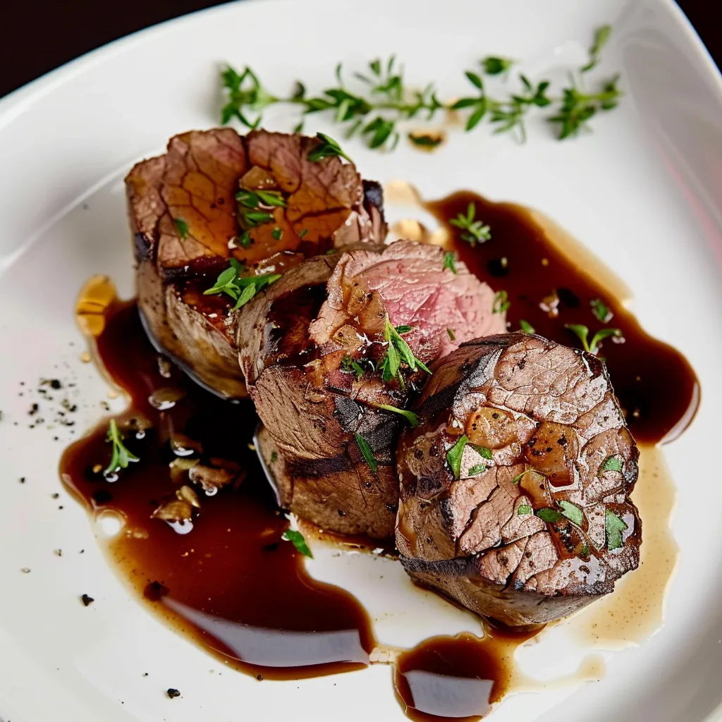 Filet mignon de bœuf mariné au soja et miel