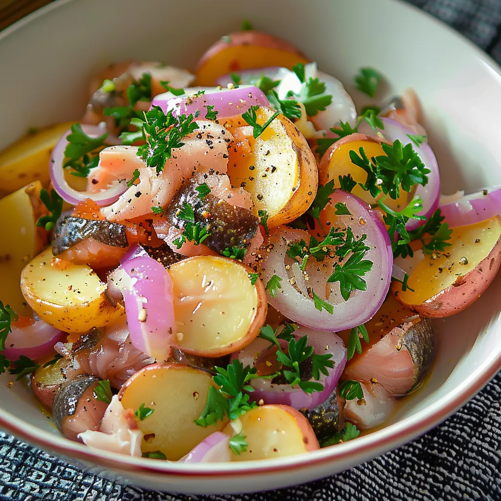 Pommes harengs tièdes