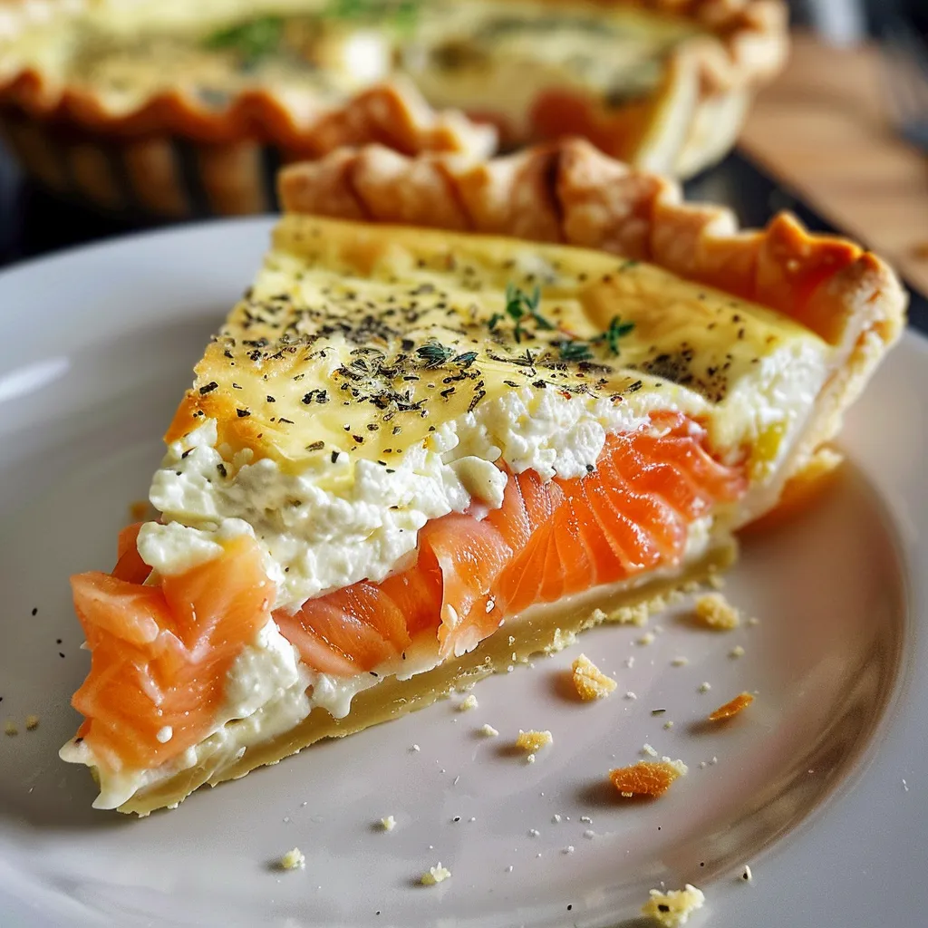 Préparez une tarte saumon Boursin savoureuse