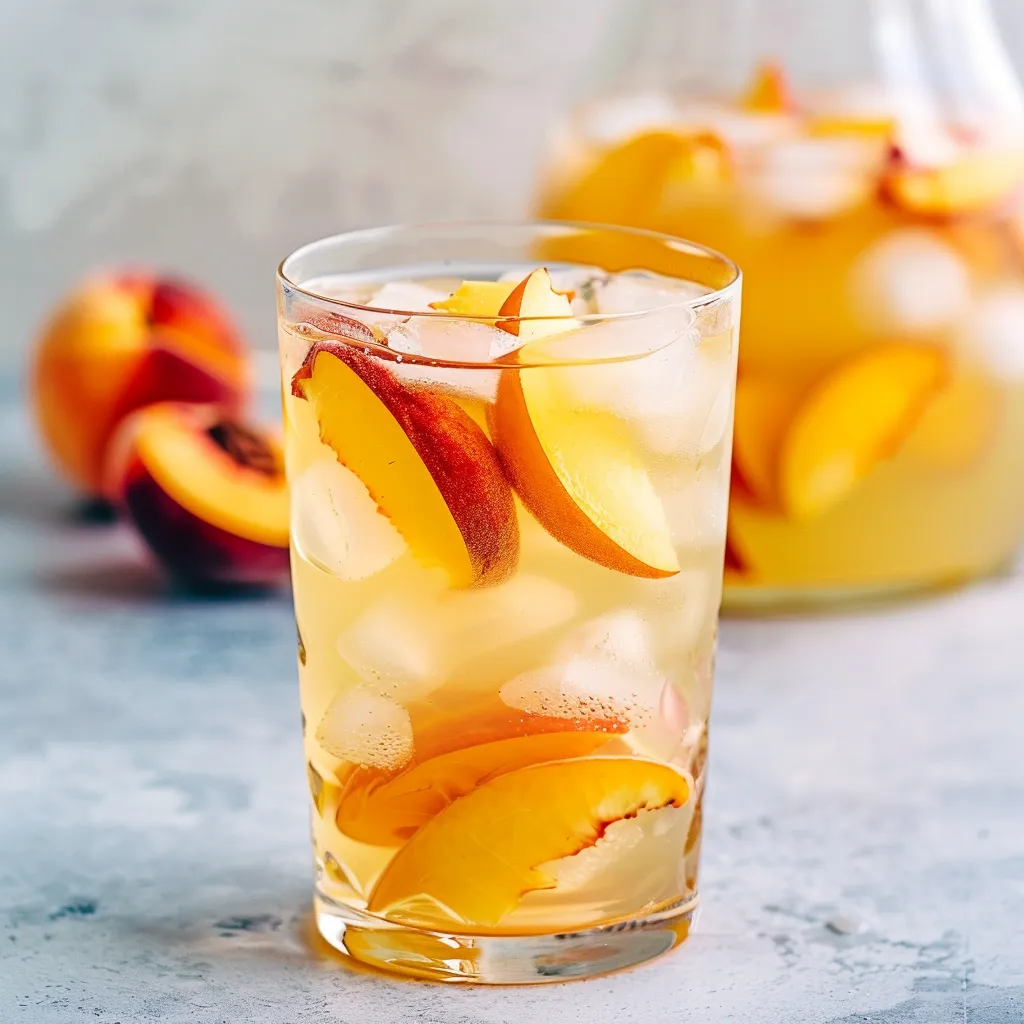 Sangria pêches blanche