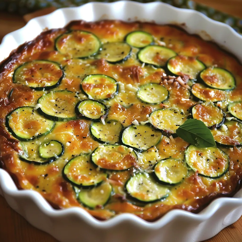 Courgettes et parmesan fondant