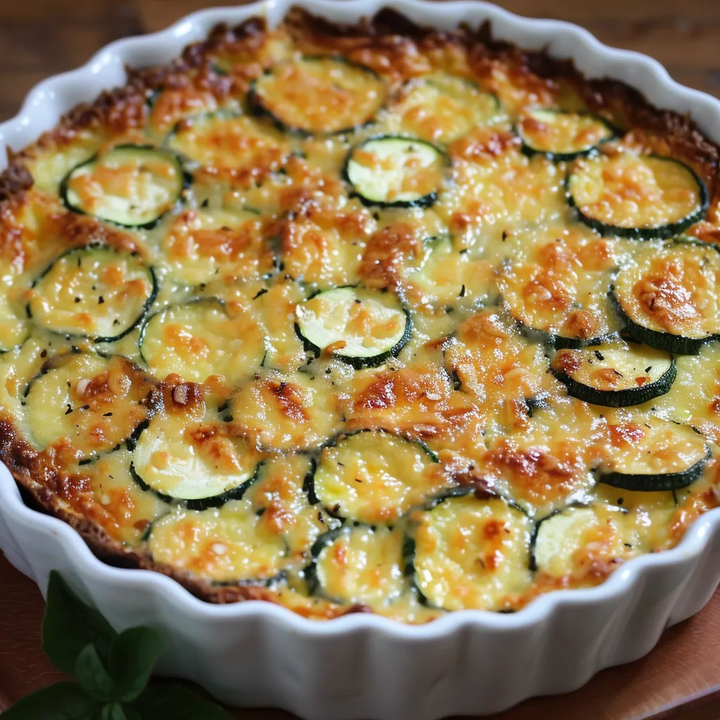Clafoutis courgettes parmesan savoureux et facile