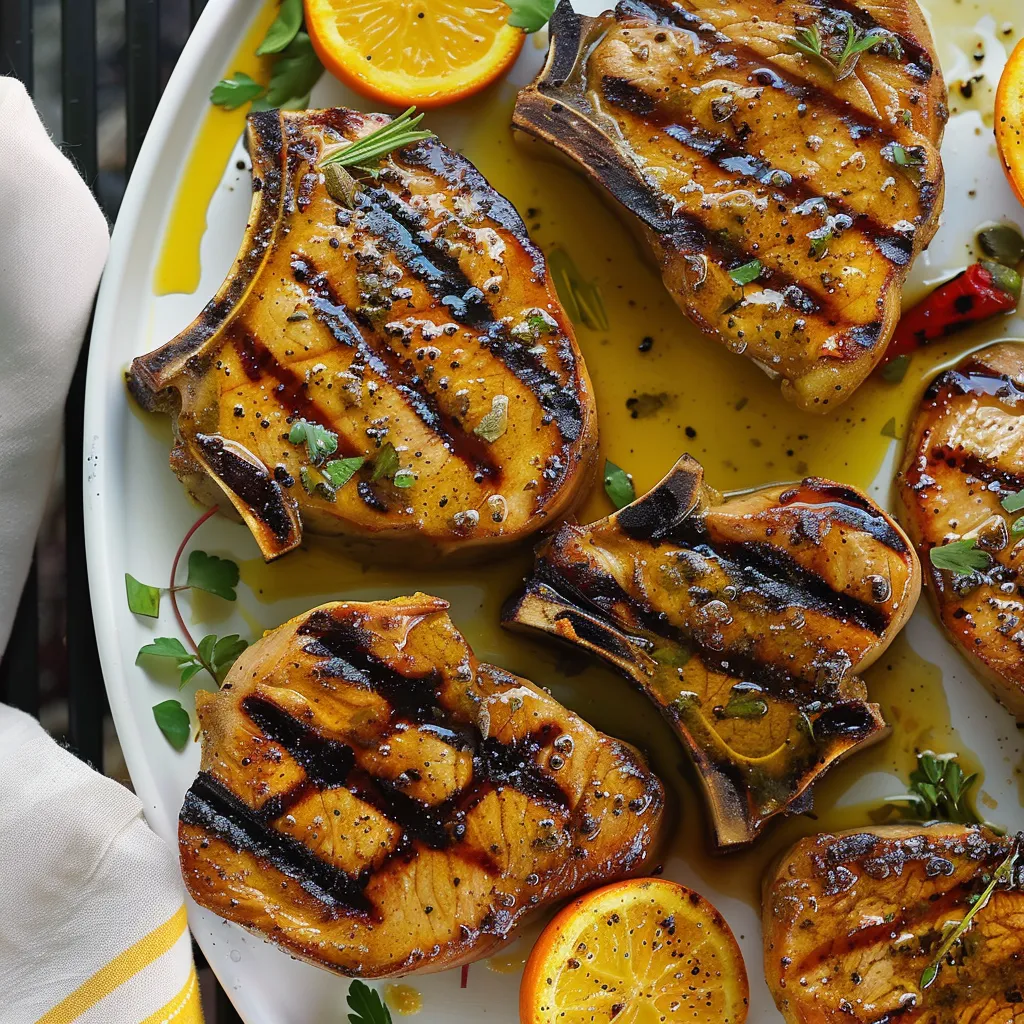 Porc grillé au curcuma et au miel