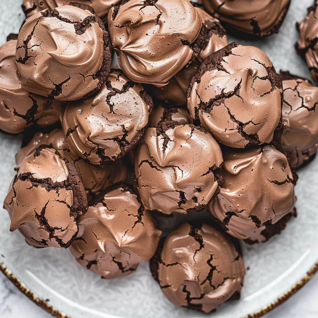 Délices croustillants au chocolat et meringue