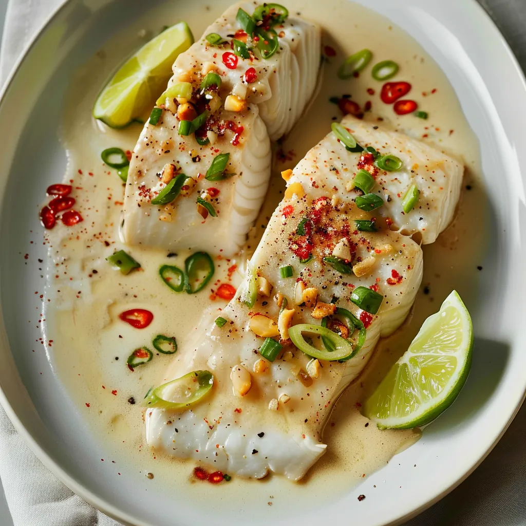 Poisson lait de coco