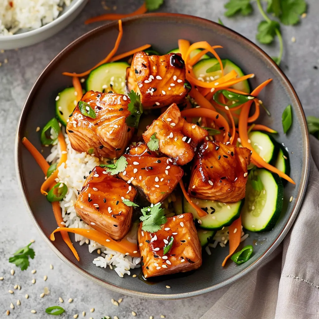 Petites bouchées de saumon à l'air fryer