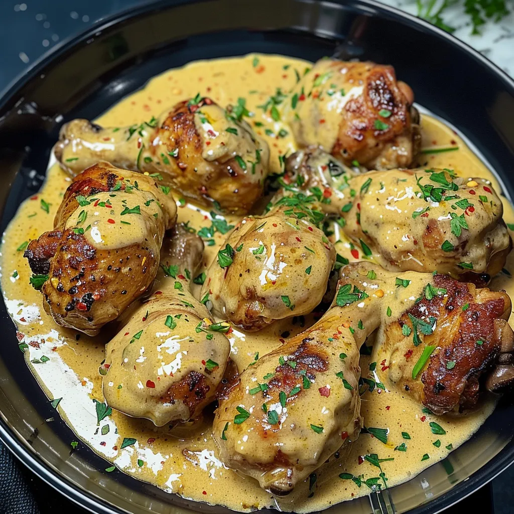 Pilons de poulet gourmands à la moutarde et au miel