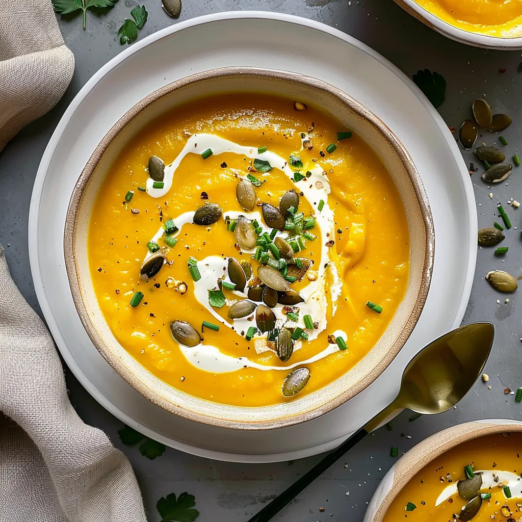 Velouté citrouille carottes