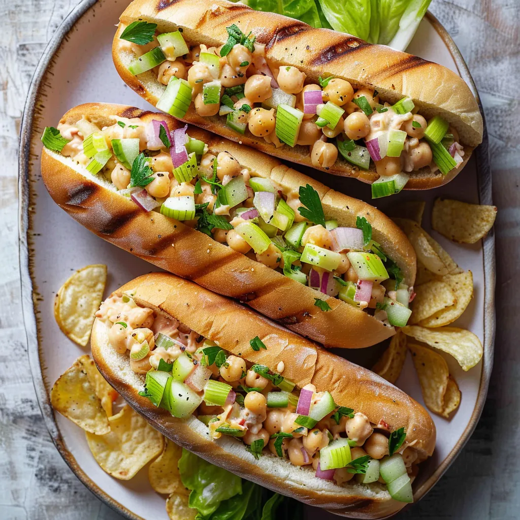 Sandwichs aux pois chiches maison