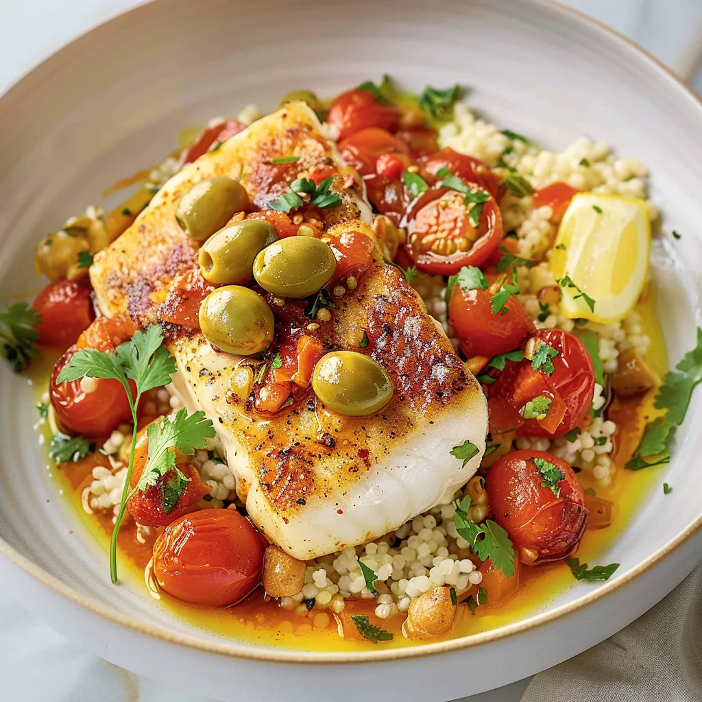 Cabillaud moelleux paprika tomates cerises