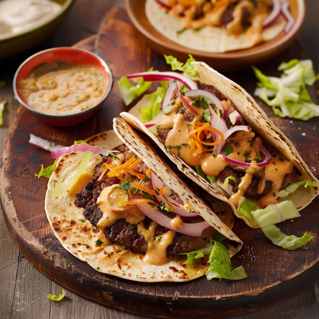 Tacos viande savoureux maison