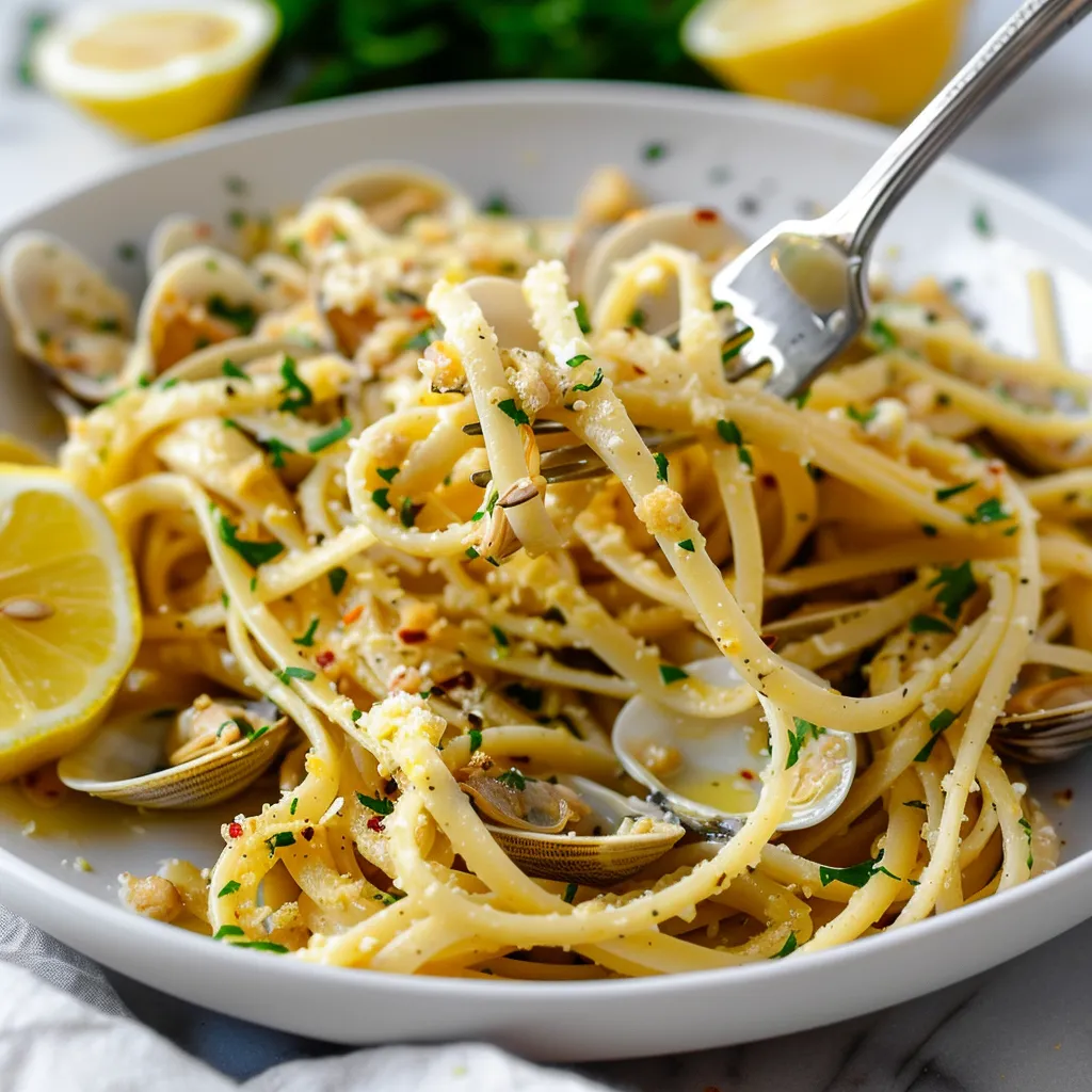 Palourdes linguines rapide