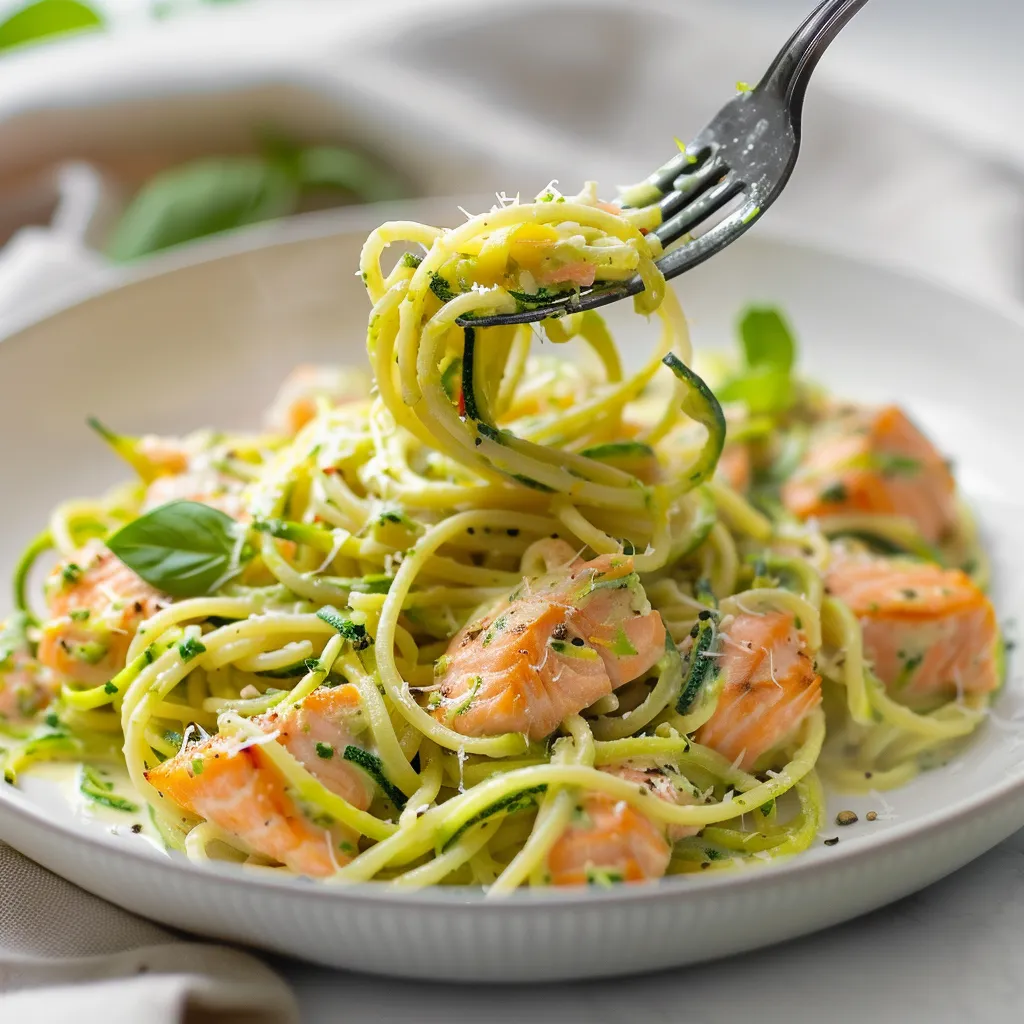 Saumon et courgettes onctueuses