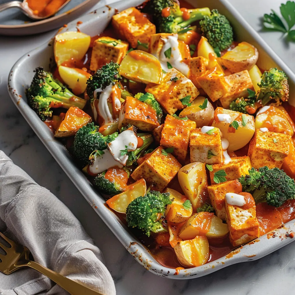 Tofu grillé et poivrons