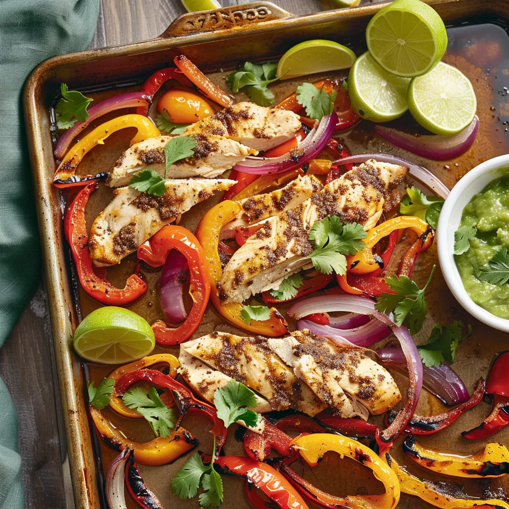 Fajitas au poulet savoureuses