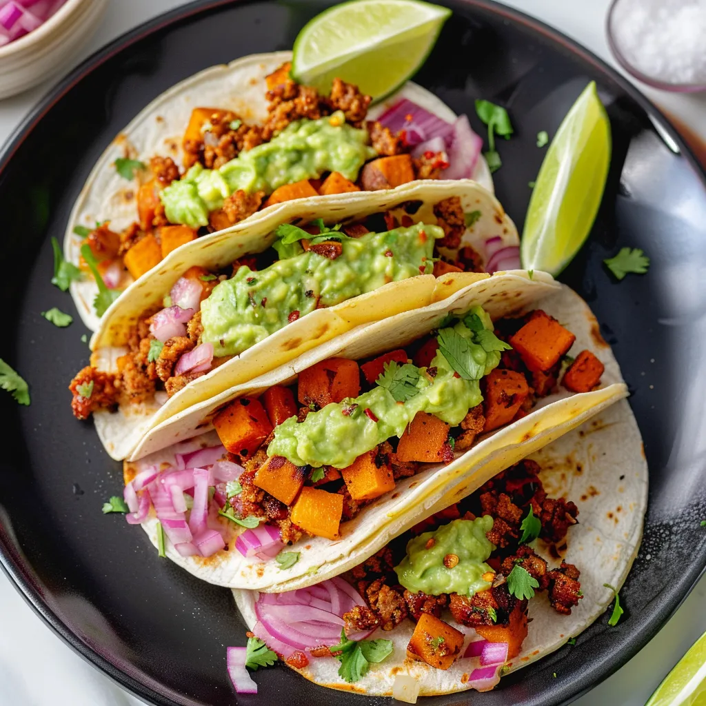 Tacos croustillants avec chorizo et patates