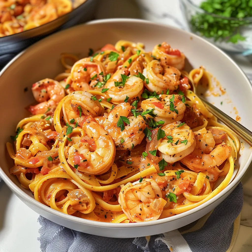 Linguines cajun et crevettes sans prise de tête