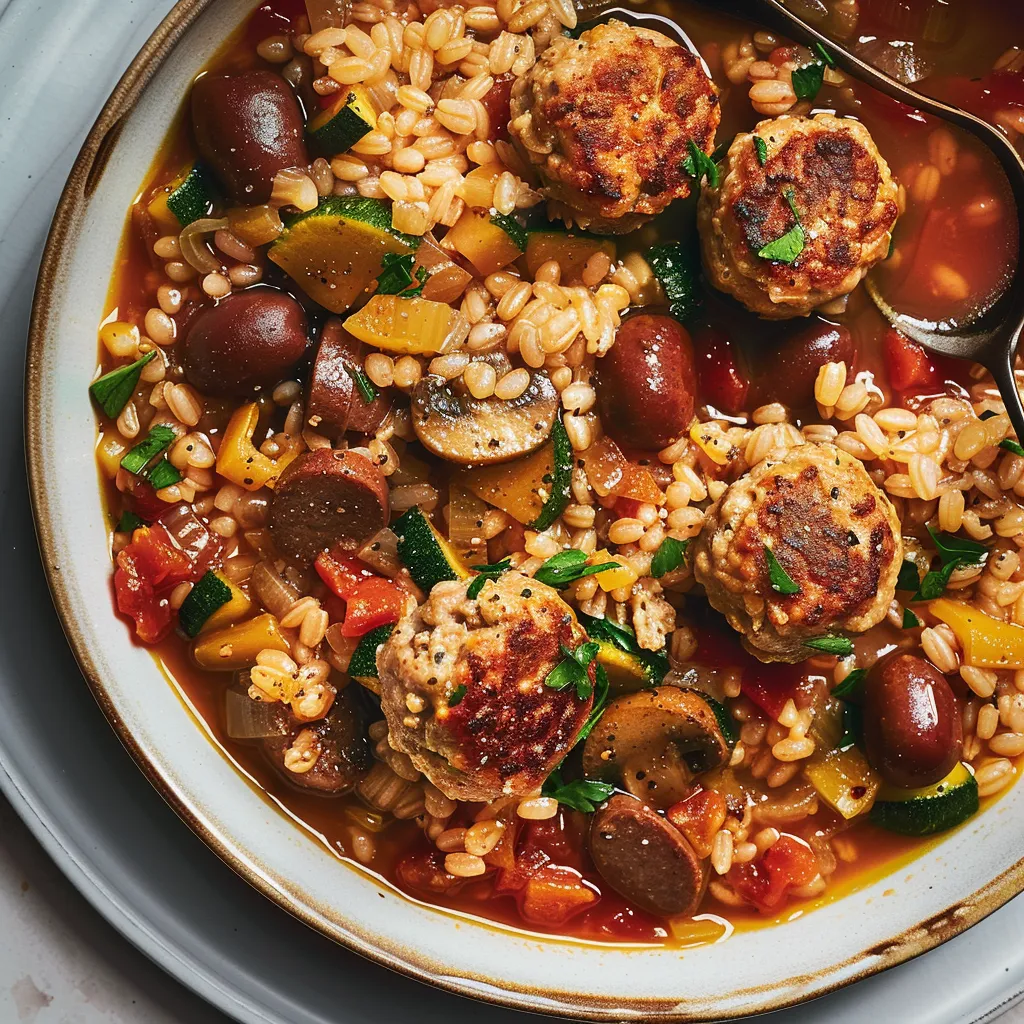 Dégustez un bon plat d’orge et boulettes tout simple