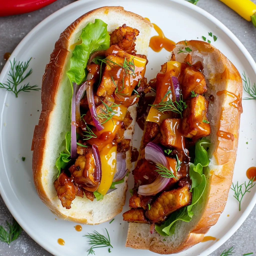 Préparer des sous-marins au tempeh maison