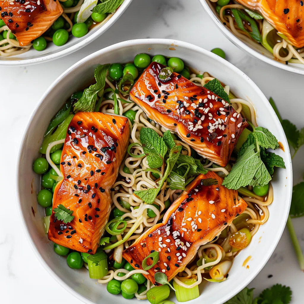 Savourez de fabuleux bols ramen au saumon