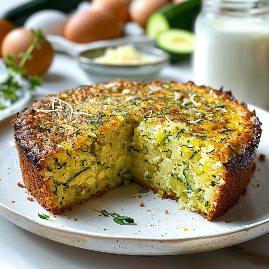 Moelleux courgettes fromage