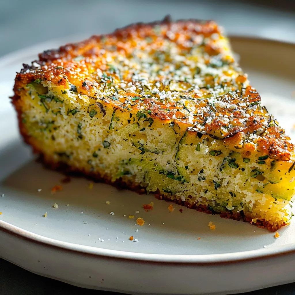 Gâteau moelleux aux courgettes et parmesan