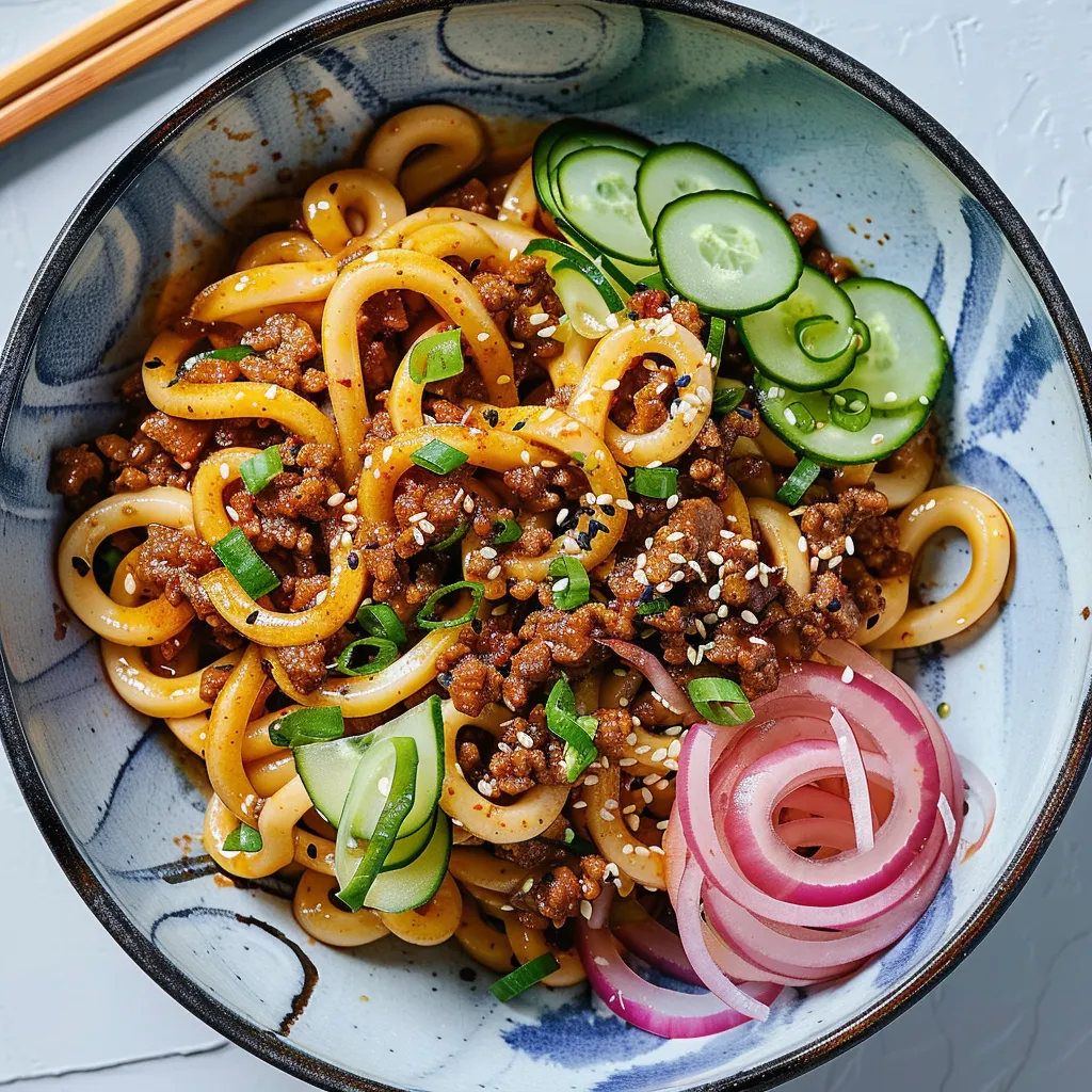 Udon boeuf tamari épices
