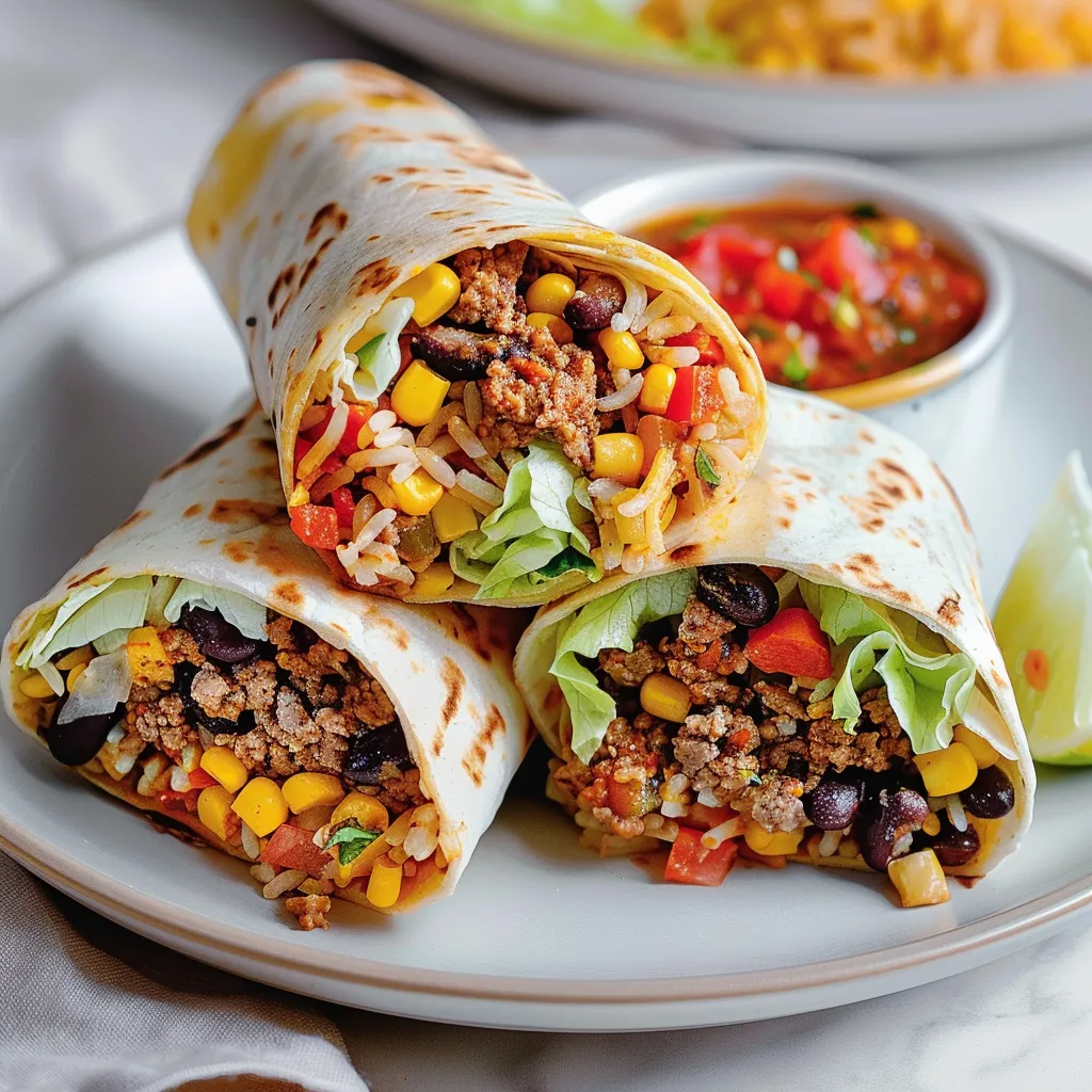 Wraps au bœuf faits maison bien savoureux