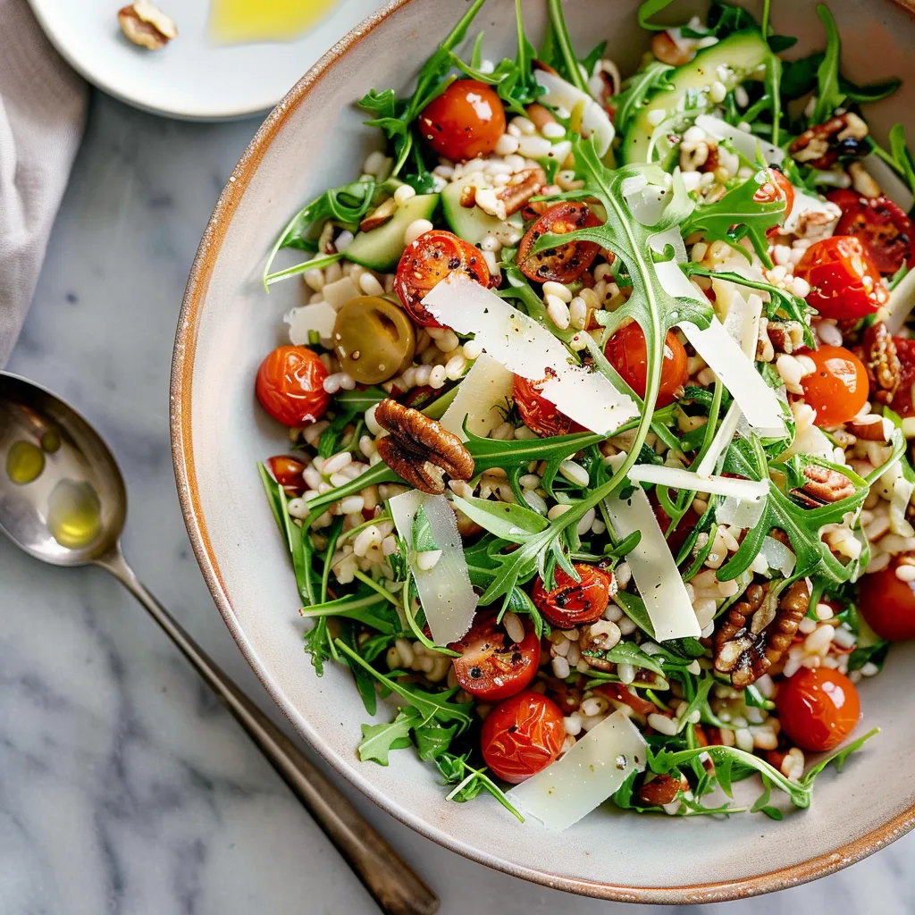 Orge fenouil et tomates fraîches