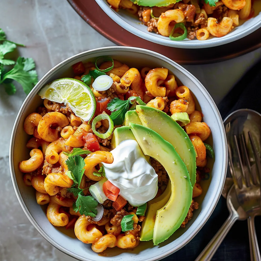 Macaronis à la viande tex-mex ultra gourmands