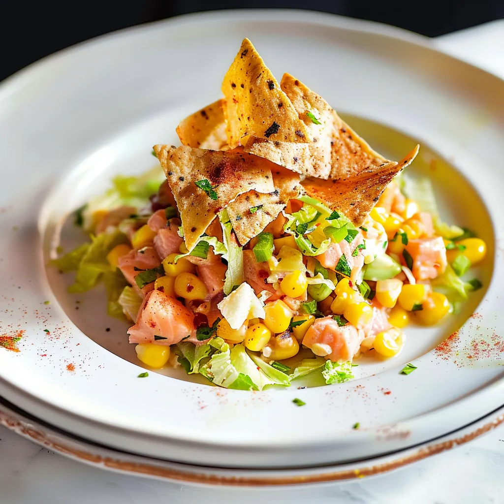 Tartare saumon croustillant