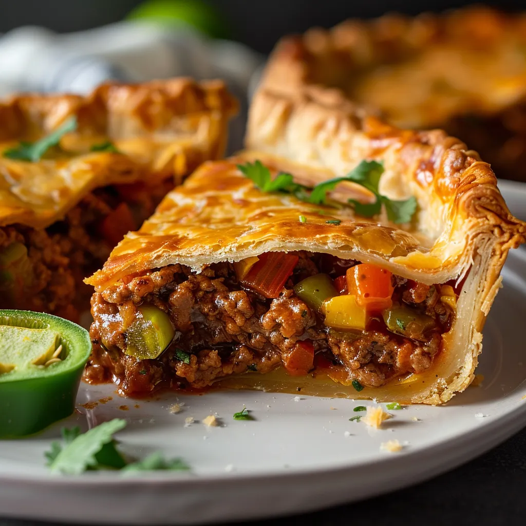 Savourez un bon pâté au bœuf haché façon mexicaine épicée