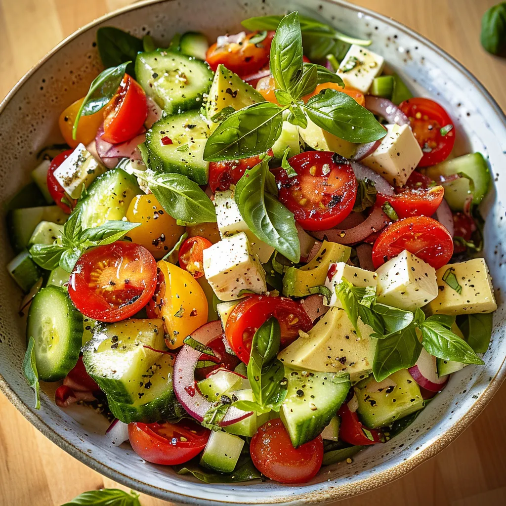 Salade croquante et légère