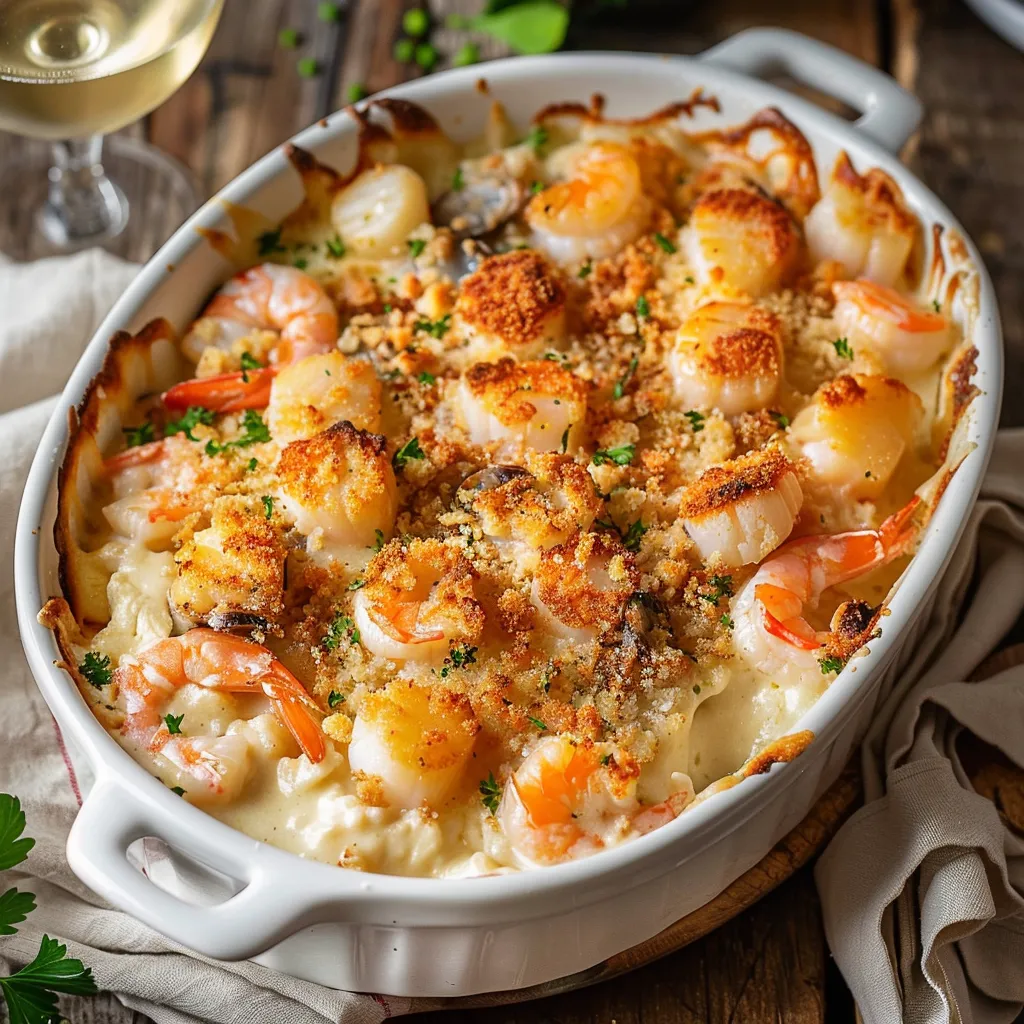 Fruits de mer crémeux