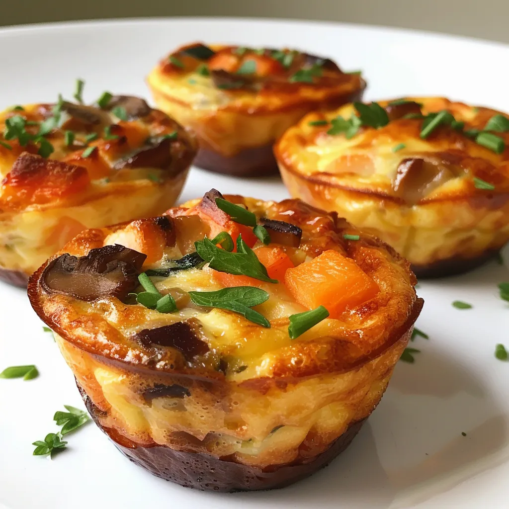 Petites quiches sans pâte gourmandes