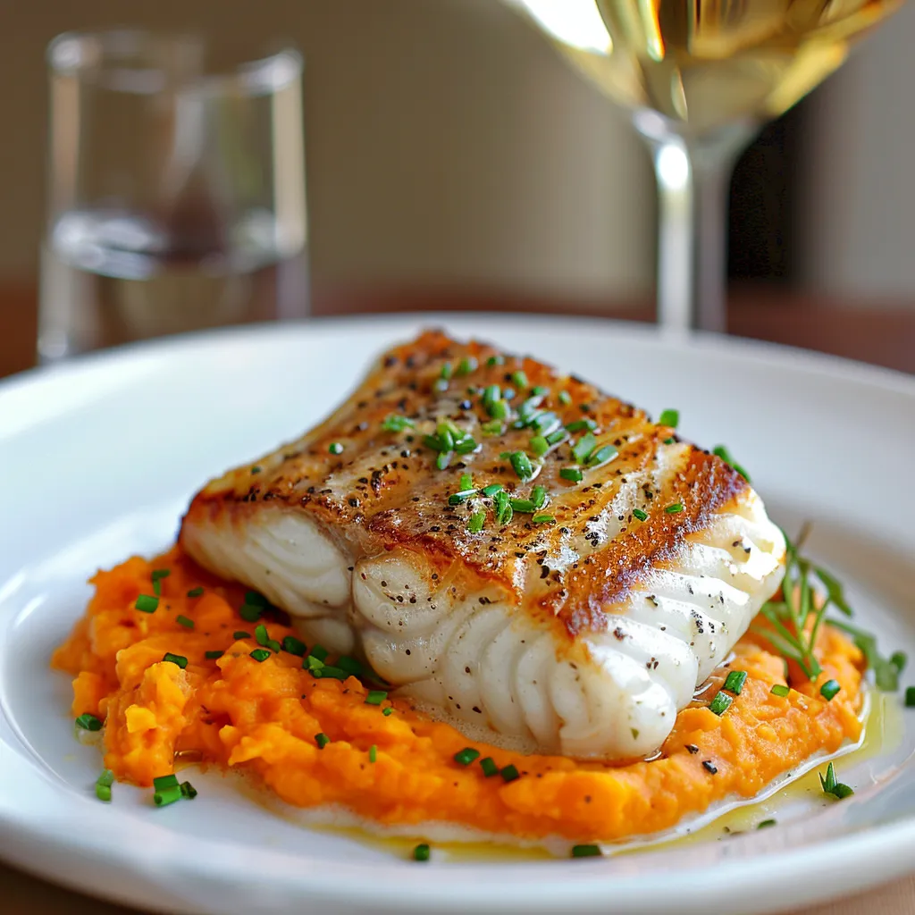 Pavé de cabillaud au beurre blanc