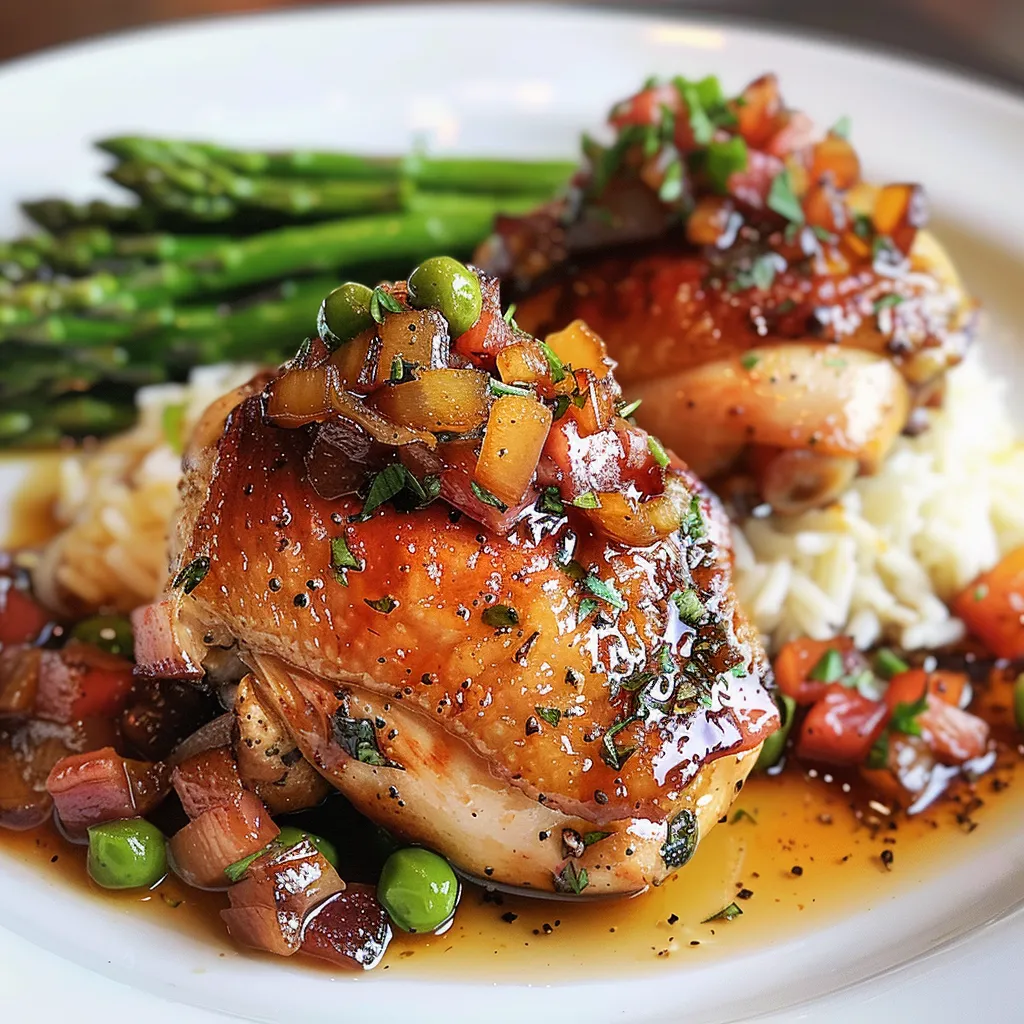 Cuisses de poulet sucrées-salées